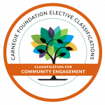 Logo that says Carnegie Foundation Elective Classification for Community Engagement.